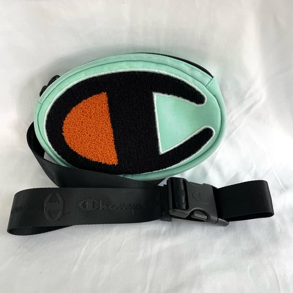 NWOT Champion Core Prime Big C Logo Waist Pack Sherpa Aqua Fanny  Chest Bag - Picture 1 of 5